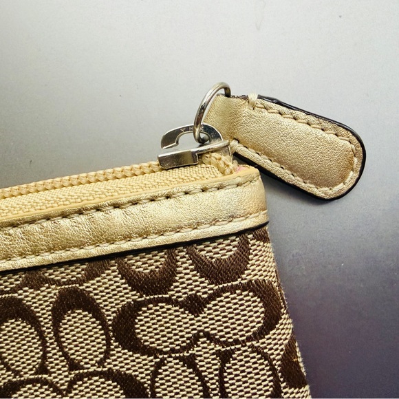 Coach Tan and Gold Tablet Sleeve - Picture 4 of 6